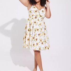 Torrid Floral Sunflower Print Dress